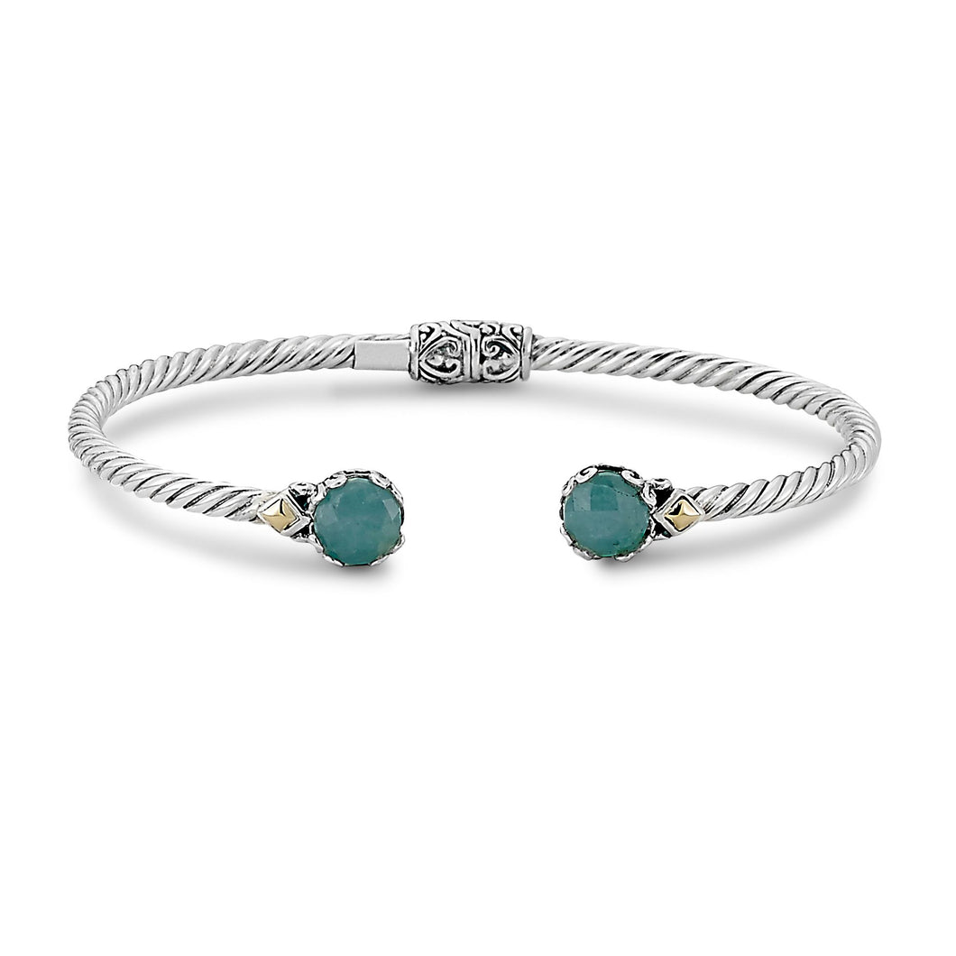 Glow Bangle - Aquamarine - March