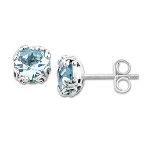 Glow Studs - Blue Topaz - December Alternative