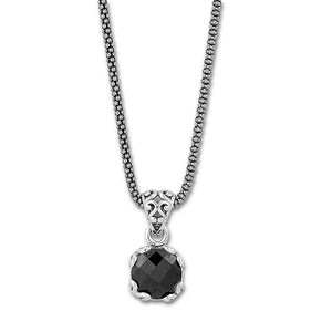 Glow Necklace - Black Spinel - August Alternative
