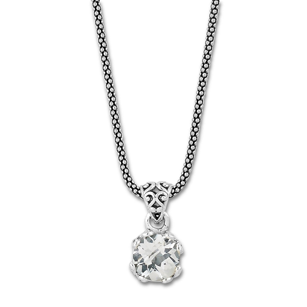 Glow Necklace - White Topaz - April