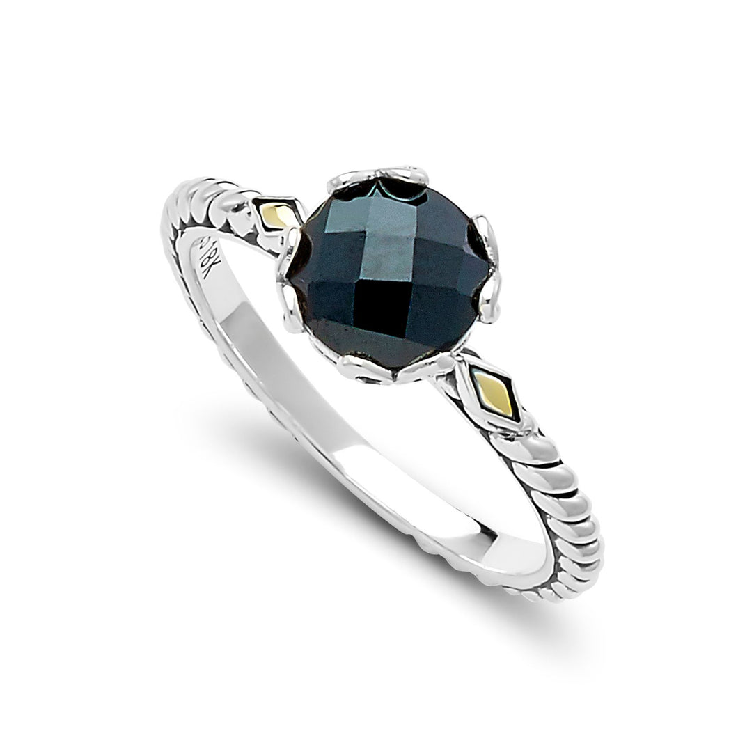 Glow Ring - Black Spinel - August Alternative