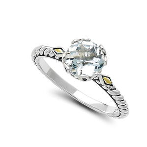 Glow Ring - White Topaz - April