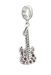 Violet Bass Guitar Charm - 2025-1304