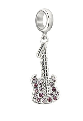 Violet Bass Guitar Charm - 2025-1304