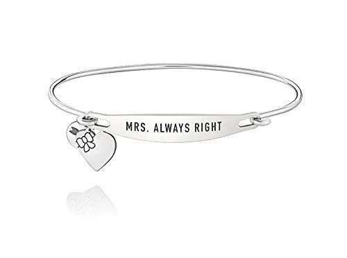 ID Bangle - MRS. ALWAYS RIGHT, M/L - 1010-0259