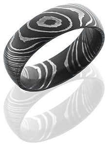 Lashbrook D7D Wedding Band - Damascus Steel