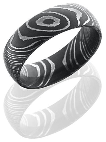 Lashbrook D7D Wedding Band - Damascus Steel