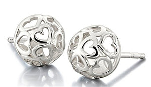 Delicate Hearts Earrings - 1310-0008