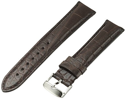 MS824 - 20 mm - Brown Genuine Matte Alligator Strap bt Hadley Roma