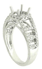 Demarco DW5712 18 Kt White Gold Ring w/ 0.60 Carats of Round Brilliant Cut Diamonds