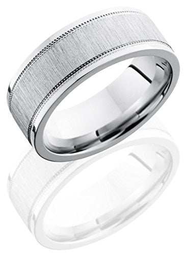 Lashbrook CC8FEC2WUMIL Cross Satin Finish Wedding Band - Cobalt Chrome