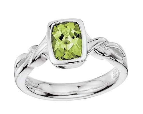 Colore Sterling Silver Peridot Ring LVR419-PE