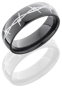 Lashbrook Z7D/BARB Wedding Band - Zirconium