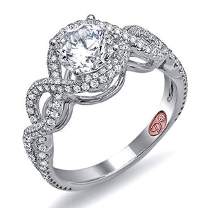 Demarco Love Token Collection DW5717 18 Kt White Gold Ring w/ 0.58 Carats of Round Brilliant Cut Diamonds