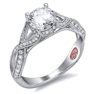 Demarco Love Token Collection DW6141 18 Kt White Gold Ring w/ 0.34 Carats of Round Brilliant Cut Diamonds