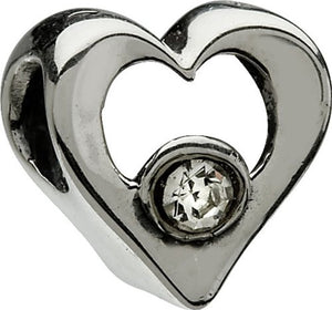 Jeweled Heart, Clear - JA-14
