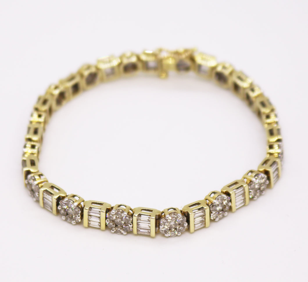 Diamond Tennis Style Bracelet