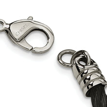 Load image into Gallery viewer, Stainless Steel Black Plated Bracelet