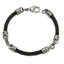 Load image into Gallery viewer, Stainless Steel Black Plated Bracelet