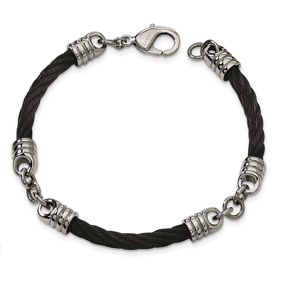 Stainless Steel Black Plated Bracelet