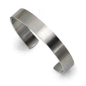 Stainless Steel Brushed Finish Cuff Bracelet
