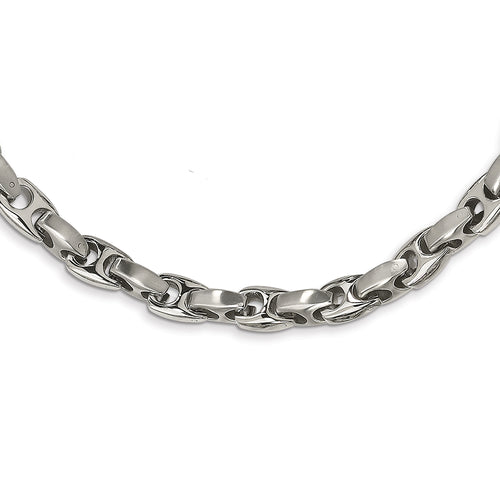 Stainless Steel Brushed & Polished Necklace